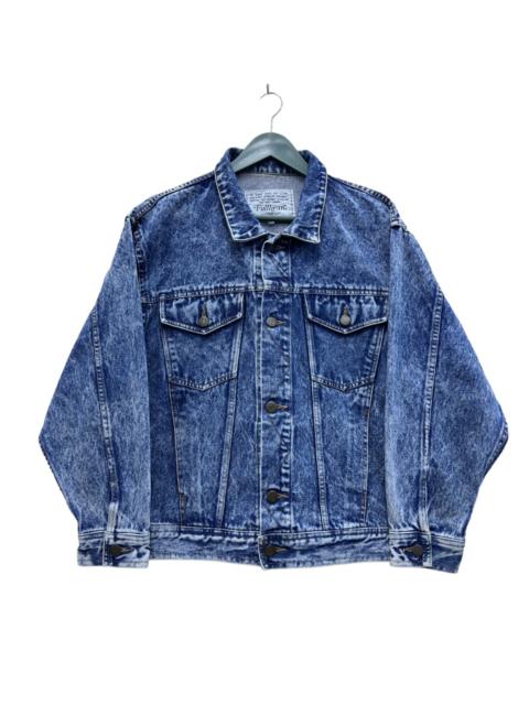 Other Designers Vintage - FULLHEART 80s VINTAGE ACIDWASH DENIM JACKET (GR42)