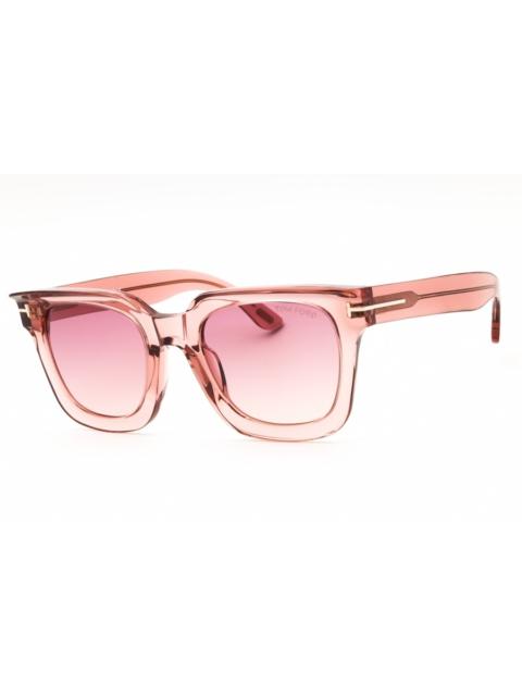 TOM FORD Tom Ford Leigh-02 Pink Gradient Square Ladies Sunglasses FT1115 72Z 52