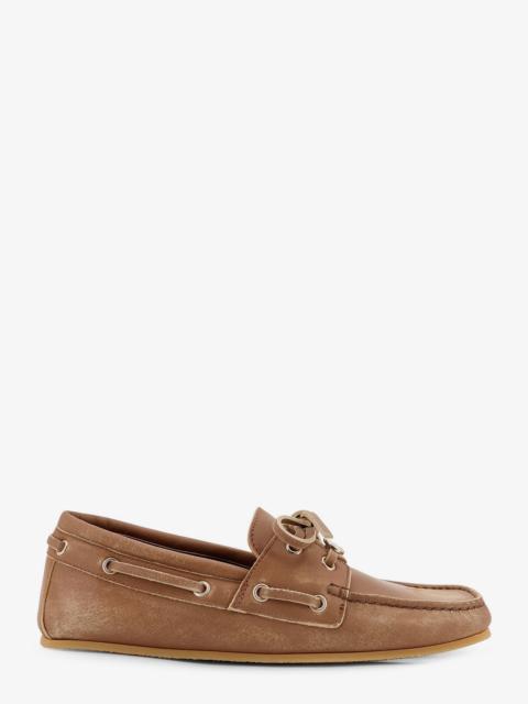 GUCCI Suede Loafers With A Faded Effect