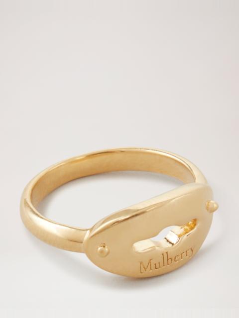 Mulberry Bayswater Small Ring
Gold Plated Brass