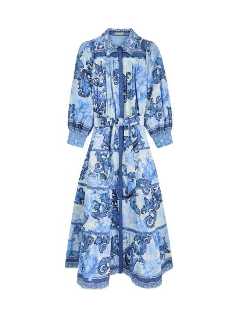 Alice + Olivia Geneva Stretch-cotton Midi Shirt Dress