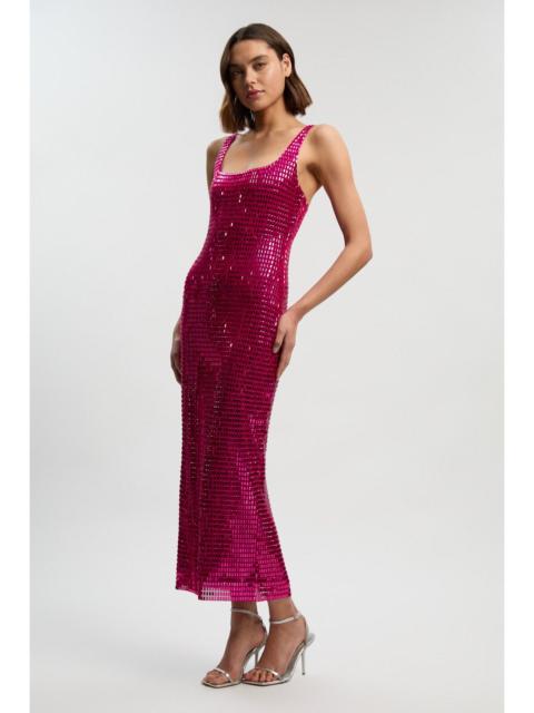 KAREN MILLEN Premium Crystal Embellished Midi Dress