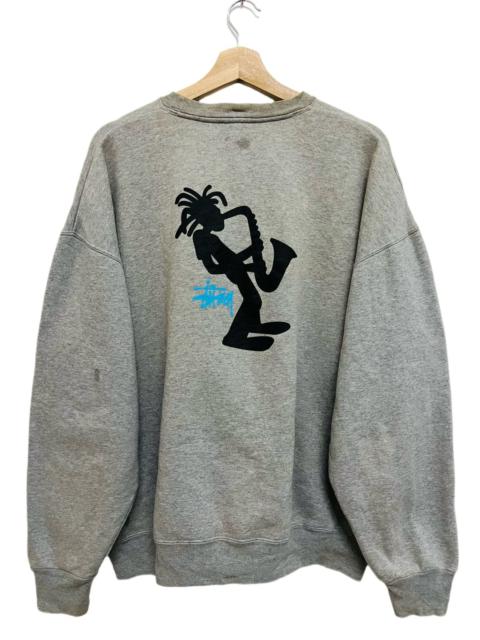 Vintage Stussy Stick Man Crewneck Sweatshirt