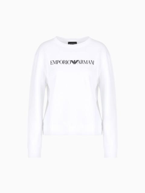 EMPORIO ARMANI ASV organic jersey sweatshirt with logo