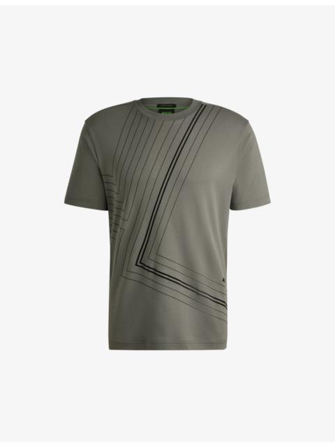 BOSS Crewneck short-sleeve regular-fit cotton-jersey T-shirt
