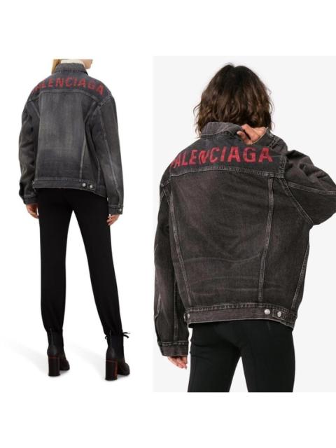 BALENCIAGA Balenciaga Denim Jacket in Bal Dirty Grey 2019 ‘like a man’