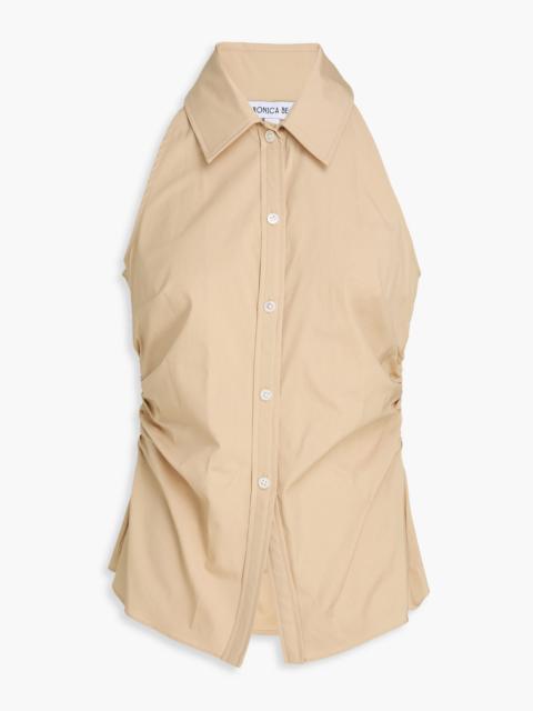 VERONICA BEARD Regina stretch-cotton poplin shirt