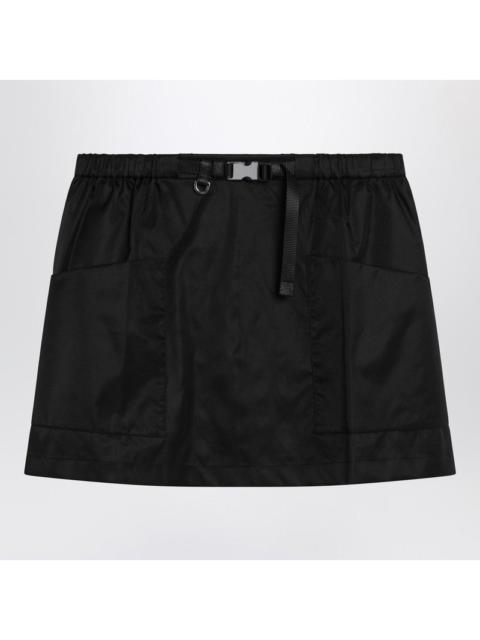 Prada Prada Black Re-Nylon Mini Skirt Women