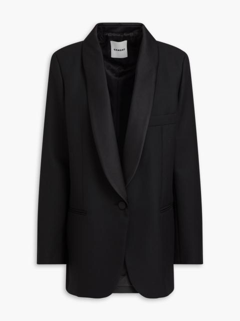 Sandro Grain de poudre tuxedo jacket