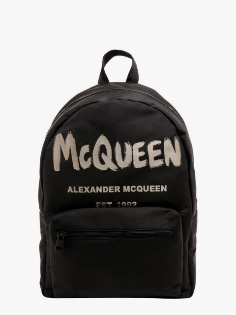Alexander Mcqueen Man Metropolitan Man Black Backpacks