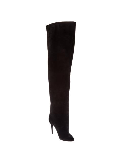 Alaïa ALAÏA Decollete Suede Knee-High Boot