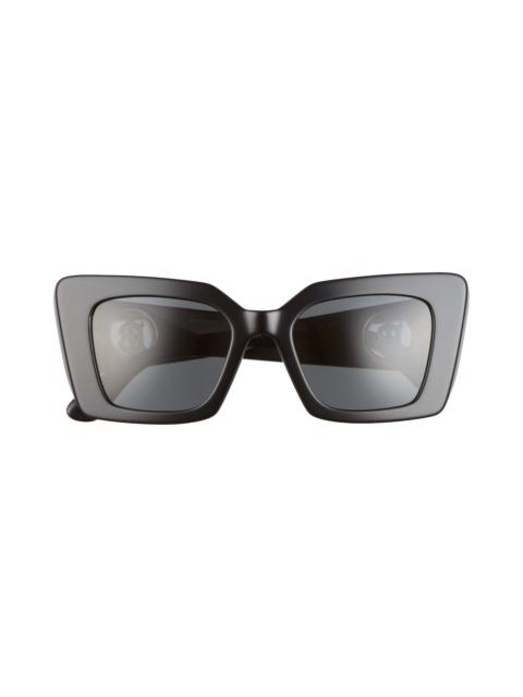 burberry 51mm Square Sunglasses in Black/Dark Grey at Nordstrom