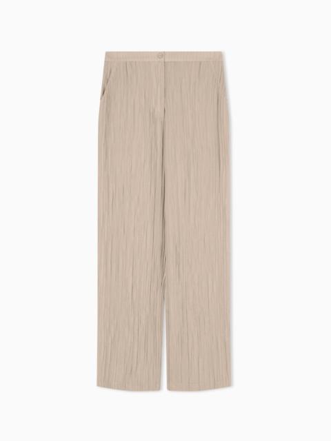 EMPORIO ARMANI SPARKLING, PLEATED CREPON TROUSERS
