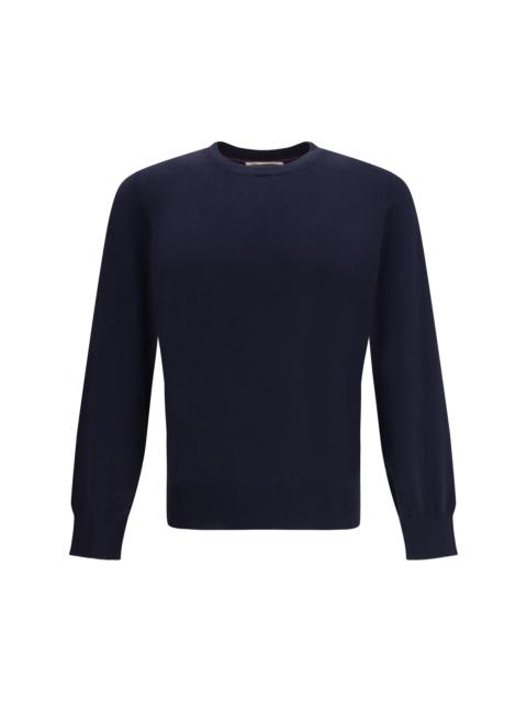 Brunello Cucinelli Brunello Cucinelli Cotton Sweater Notte+Grigio Scuro