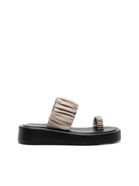Elleme Amor 39mm platform leather sandals