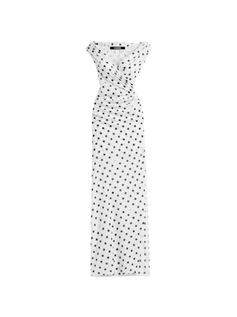 JACQUEMUS Saudade asymmetric draped woven mini dress - 22E213DR106-1020