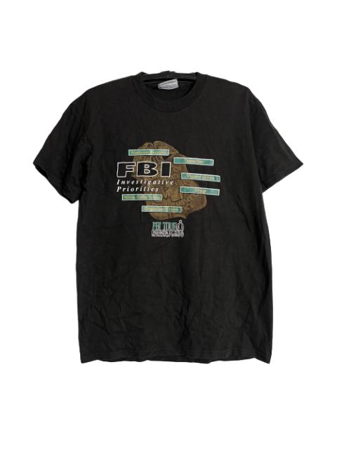 Other Designers Vintage - 🔥RARE🔥Vintage 90s FBI Investigative Priorities Shirt