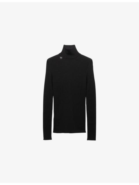 Prada Turtleneck Wool Knit Top