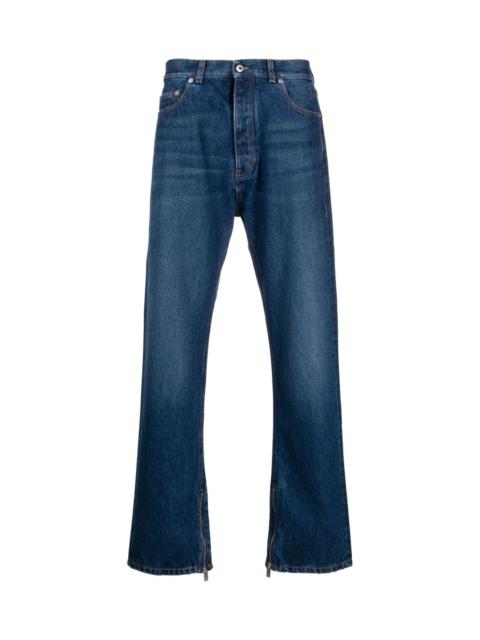 Off-White HIGH-WAIST STRAIGHT-LEG JEANS