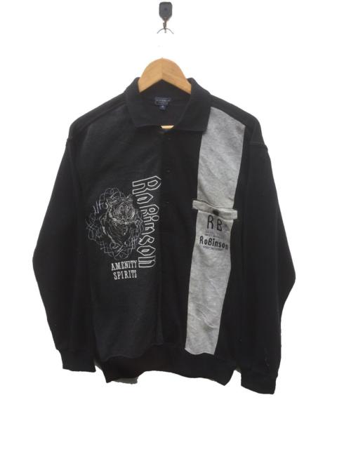 Other Designers Japanese Brand - Rare Vintage Embroidered Robinson half button