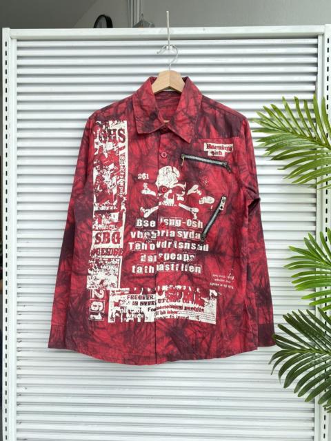 Other Designers Japanese Brand - Vintage Bernings Sho Skulls Shirts / Mastermind Hysteric