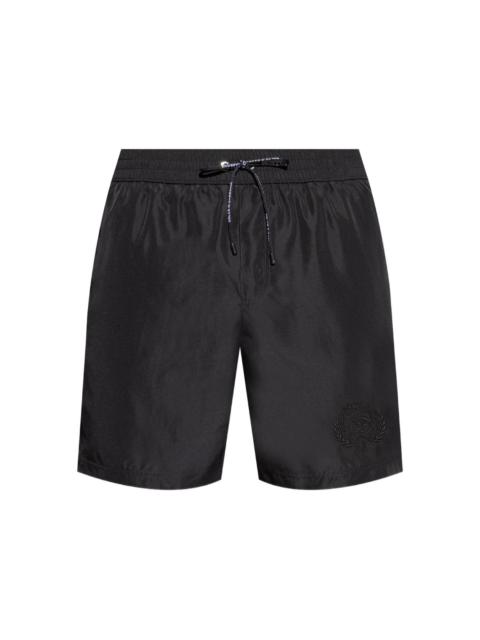logo-embroidered swim shorts