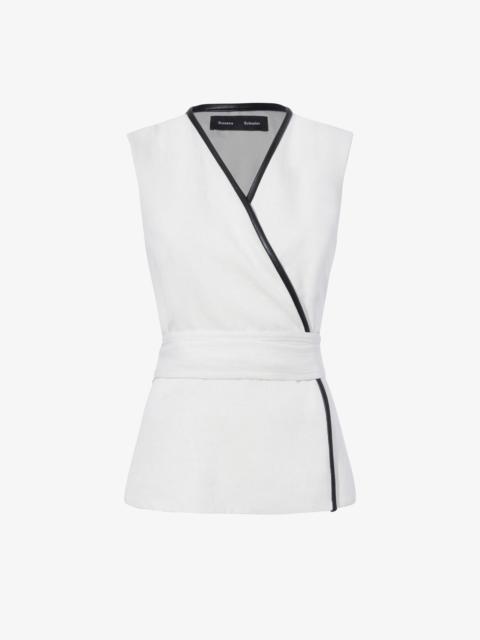 Proenza Schouler Elliot Top in Cotton Linen