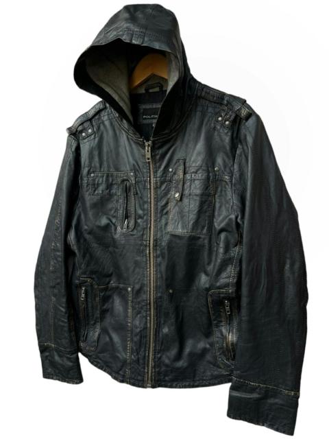 Other Designers Japanese Brand - Bondage Politix Multipocket Patchwork Punk Leather Jacket