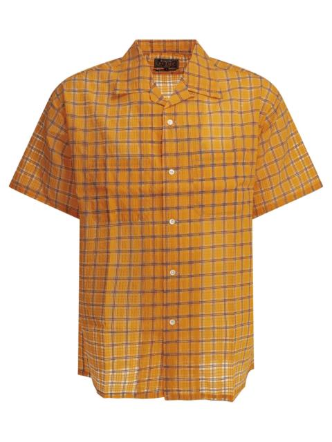 BEAMS PLUS Beams Plus Open Collar Nylon Airy Plaid Casual Shirt