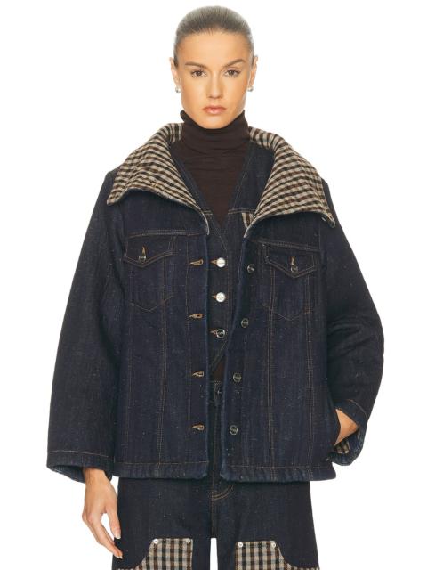 Neppy Denim Bonded Jacket