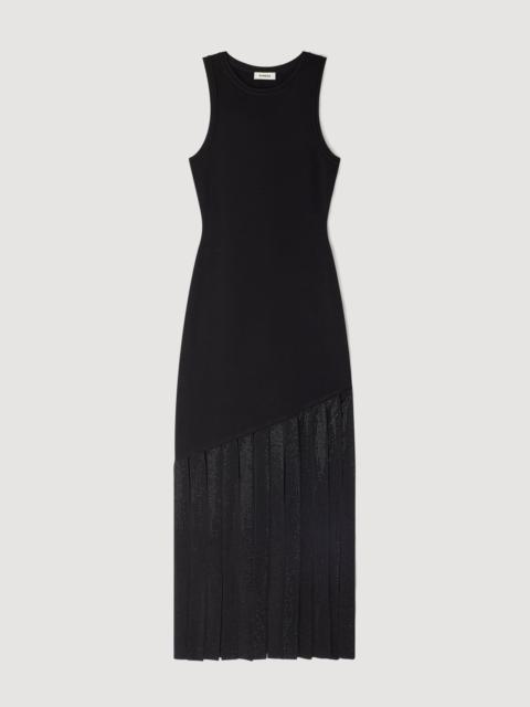 Sandro FRINGED MAXI DRESS