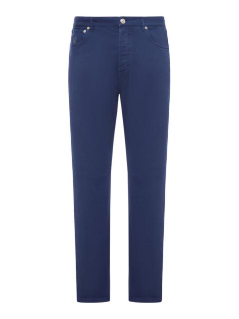 Brunello Cucinelli Brunello Cucinelli Men Five-Pocket Garment-Dyed Denim Trousers