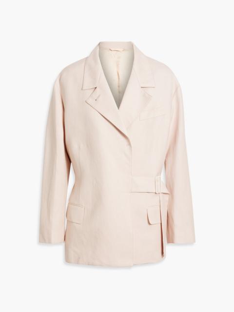 Acne Studios Belted wool and hemp-blend twill blazer