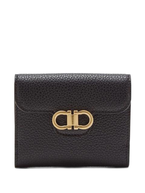 FERRAGAMO Ferragamo Women Gancini Grained Leather Compact Wallet