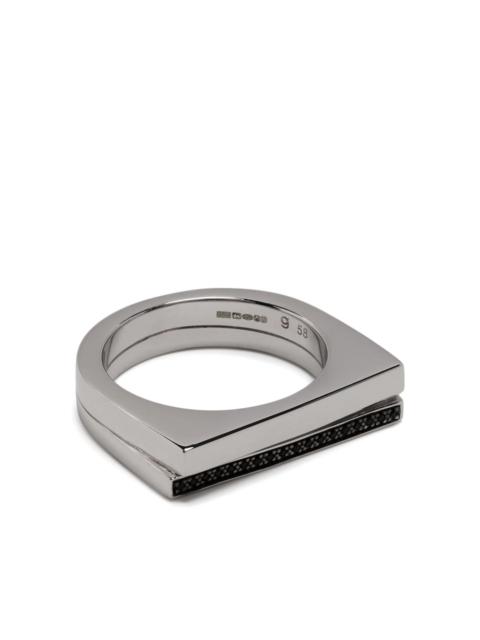 TOM WOOD sterling silver Step spinel ring