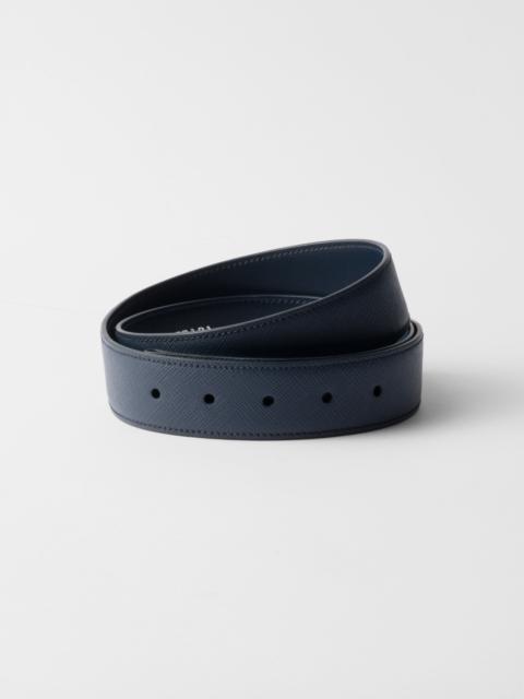 Prada Saffiano leather belt strap
