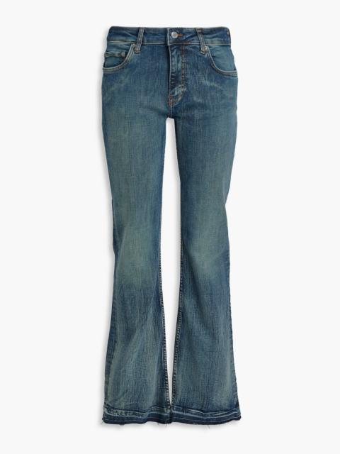 GANNI Mid-rise flared jeans