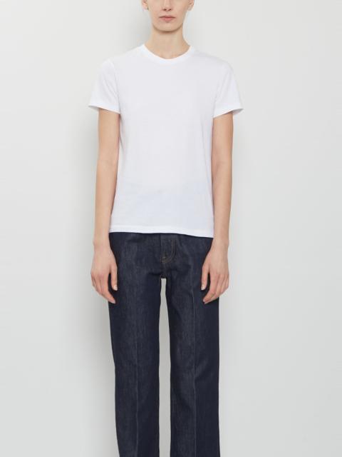 AURALEE Seamless Crew Neck Cotton Tee