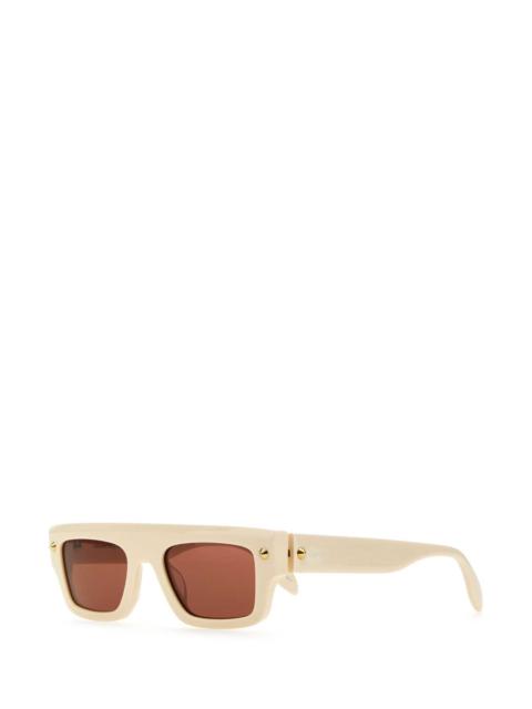 Alexander McQueen Alexander Mcqueen Women Ivory Acetate Sunglasses