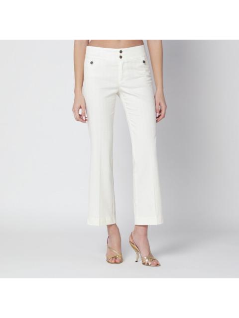 Etro Etro White Cotton Trousers Women