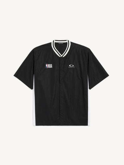 BALENCIAGA Men's Balenciaga | Nba Collaboration Short Sleeve Shirt in Black
