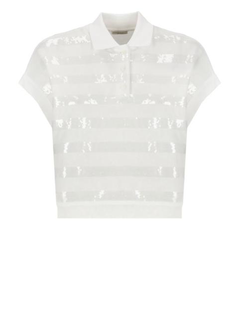 BRUNELLO CUCINELLI T-SHIRTS AND POLOS WHITE