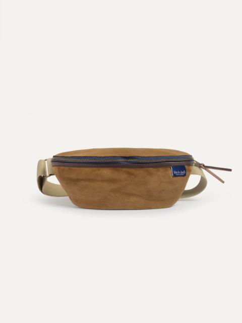 Bleu de Chauffe NEW BEAT BELT BAG / SUEDE  -  HAZELNUT BROWN