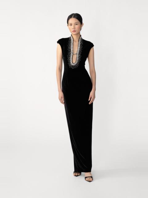 SAU LEE LENORA VELVET GOWN