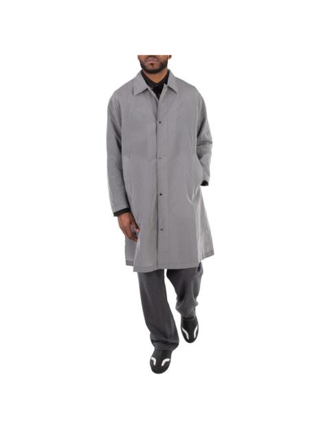 EMPORIO ARMANI Emporio Armani Single-Breasted Textured Trench Coat