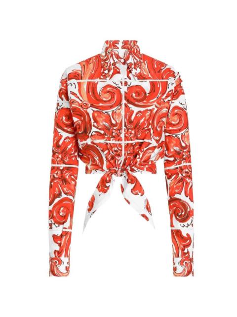 Dolce & Gabbana Dolce & Gabbana Women Majolica Print Shirt