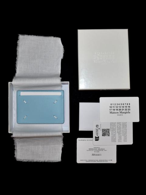 Maison Margiela Maison Margiela Sky Blue Leather Card Holder Small