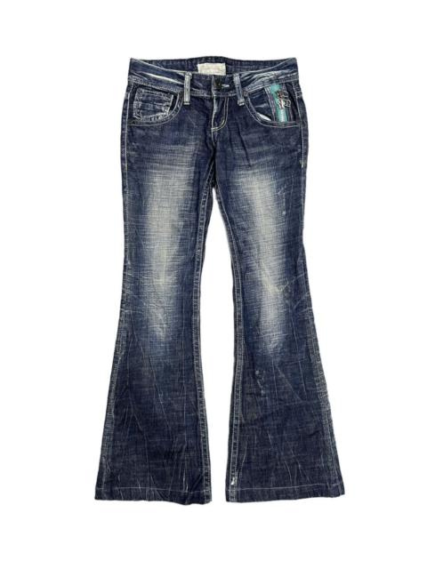 Other Designers If Six Was Nine - Y2K Flare Jeans Lolita Mud Washed BootCut Denim