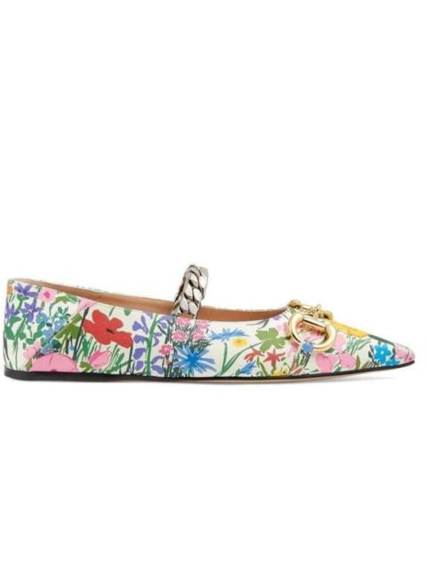 GUCCI Ken Scott Floral Ballerina Shoes