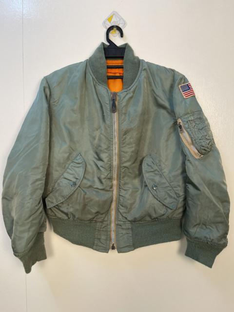 Other Designers Vintage Alpha Industries Bomber Jacket 70s/80s Ideal Zipper